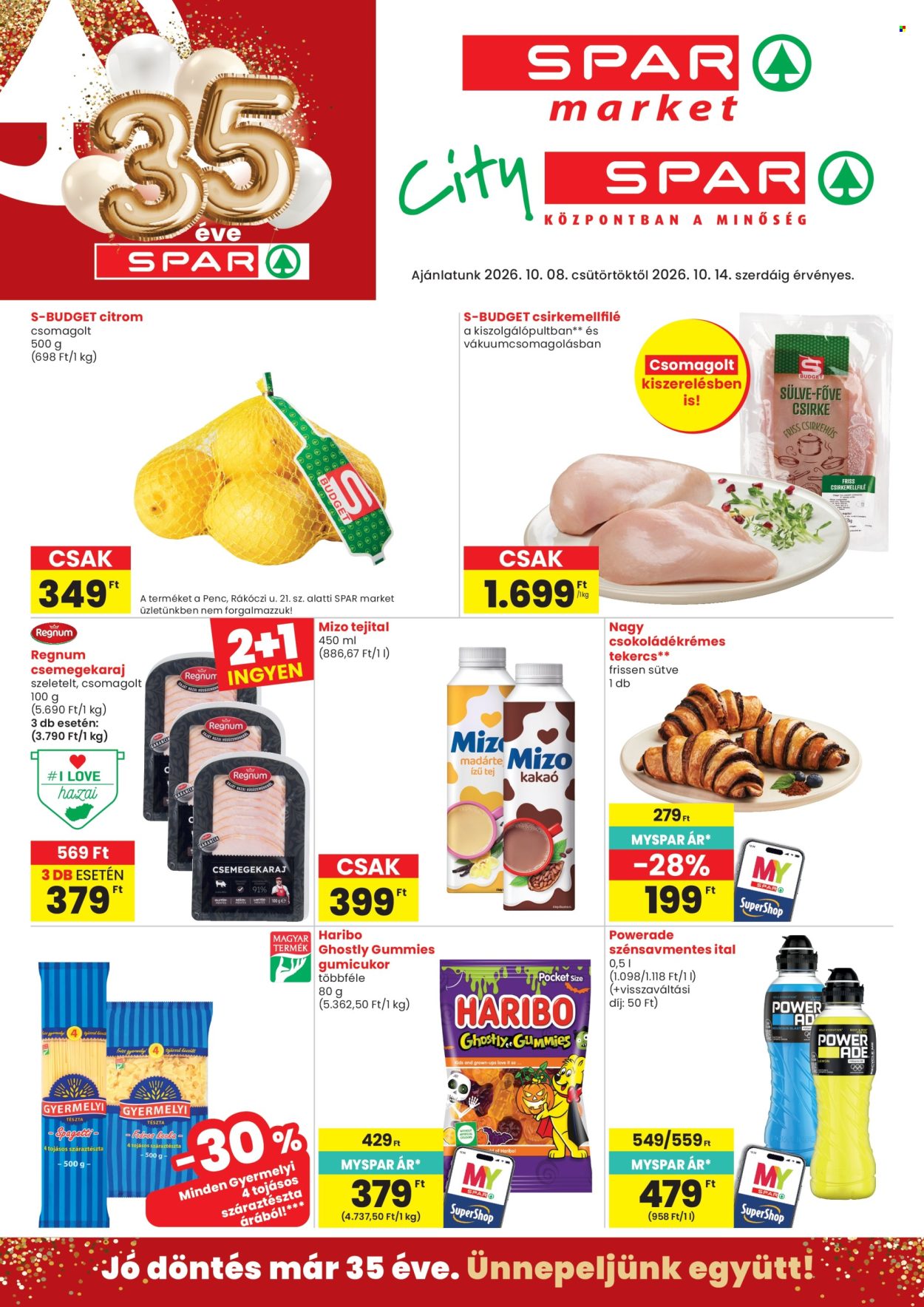 SPAR akciós újság érvényes:  - 2026.10.08 - 2026.10.14. 1. oldal Oldal 1