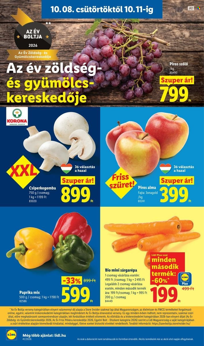 Lidl akciós újság érvényes:  - 2026.10.08 - 2026.10.14. 6. oldal Oldal 6