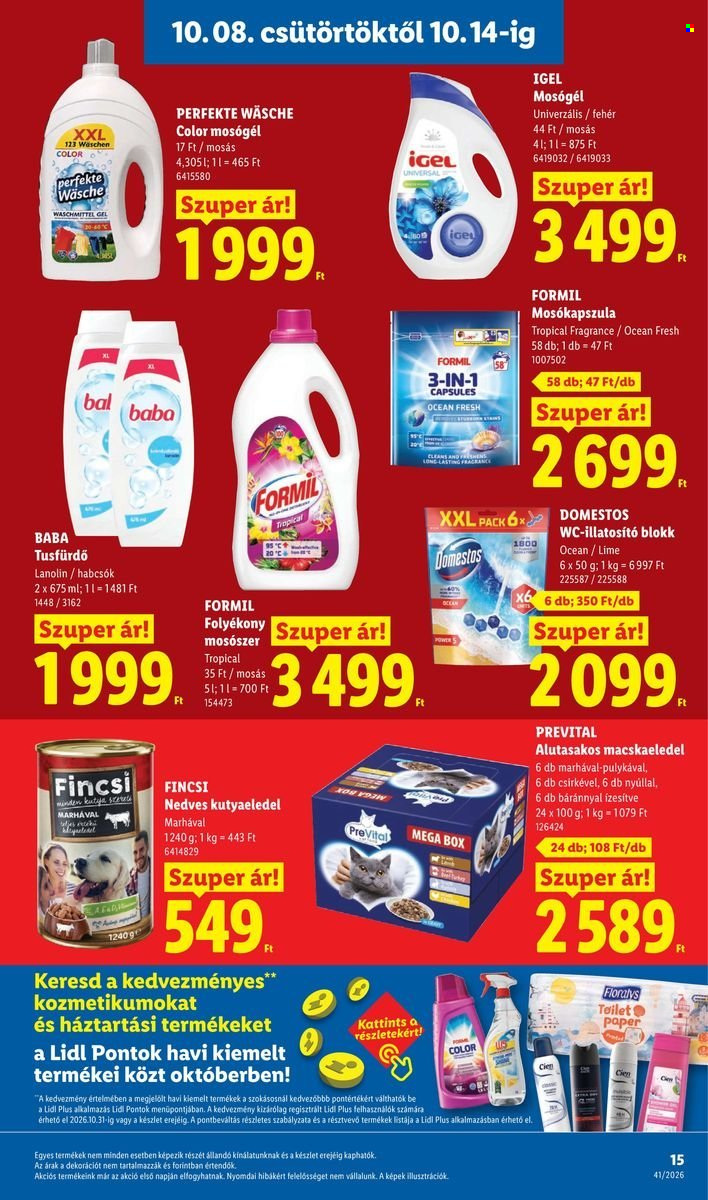 Lidl akciós újság érvényes:  - 2026.10.08 - 2026.10.14. 15. oldal Oldal 15