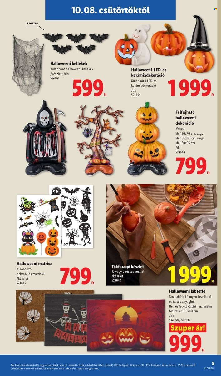 Lidl akciós újság érvényes:  - 2026.10.08 - 2026.10.14. 5. oldal Oldal 5