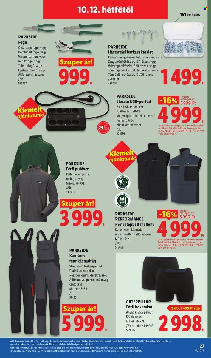 Lidl akciós újság érvényes:  - 2026.10.08 - 2026.10.14. 27. oldal Oldal 27