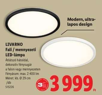 Livarno Fali / mennyezeti LED-lámpa