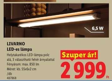 Livarno LED-es lámpa