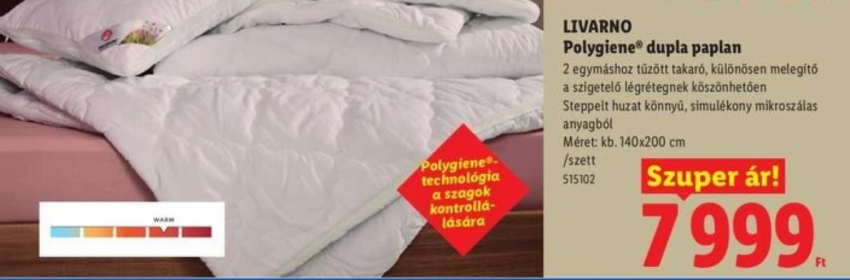 LIVARNO Polygiene® dupla paplan