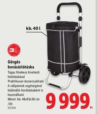 Görgős bevásárlótáska