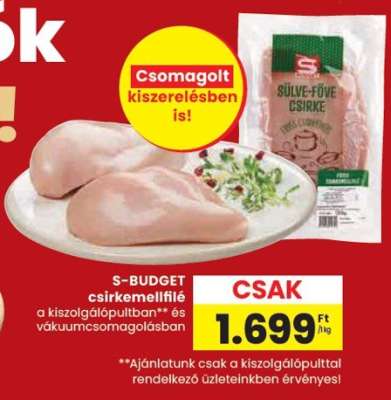 S-BUDGET csirkemellfilé