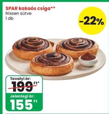 SPAR kakaós csiga