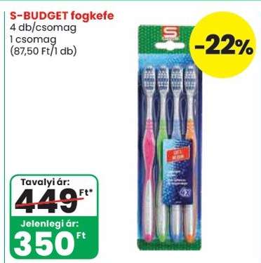 S-BUDGET fogkefe