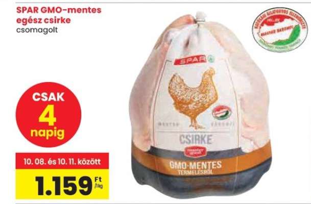 SPAR GMO-mentes egész csirke
