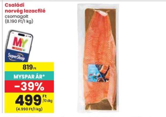 Családi norvég lazacfilé