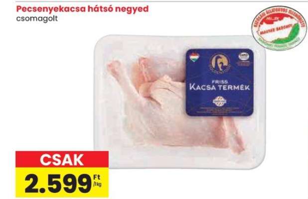 Pecsenyekacsa hátsó negyed