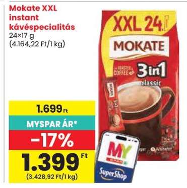 Mokate XXL instant kávéspecialitás