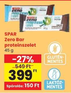 SPAR Zero Bar proteinszelet