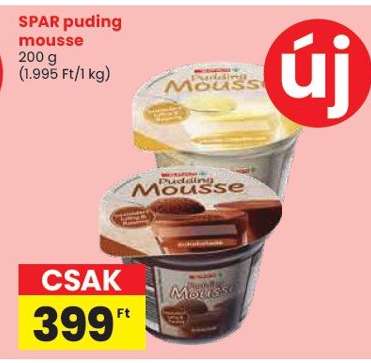 SPAR puding mousse