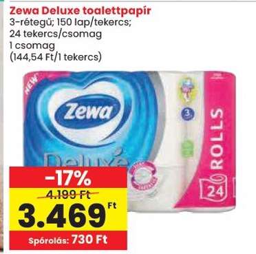 Zewa Deluxe toalettpapír