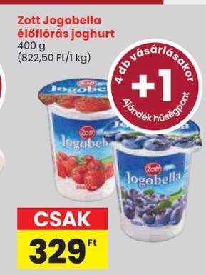 Zott Jogobella élőflórás joghurt