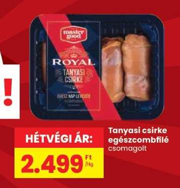 Tanyasi csirke egészcombfilé csomagolt