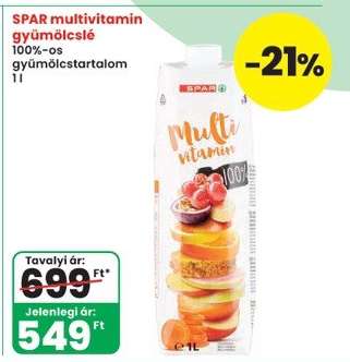 SPAR multivitamin gyümölcslé
