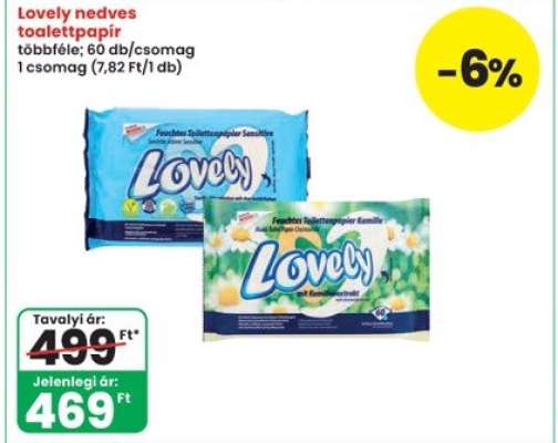 Lovely nedves toalettpapír