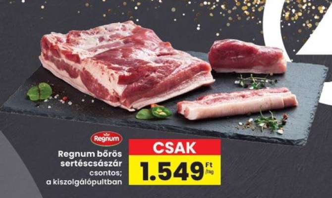 Regnum bőrös sertéscsászár csontos