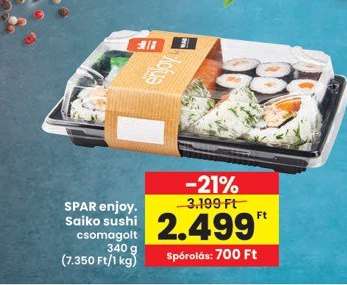 SPAR enjoy. Saiko sushi csomagolt