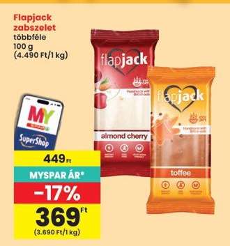 Flapjack zabszelet többféle