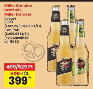 Miller Genuine Draft sör, Miller Lime sör