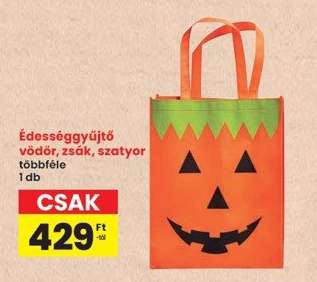 Édességgyűjtő vödör, zsák, szatyor