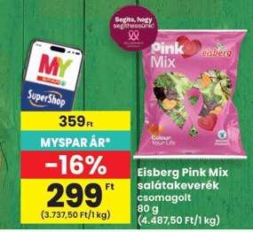 Eisberg Pink Mix salátakeverék csomagolt