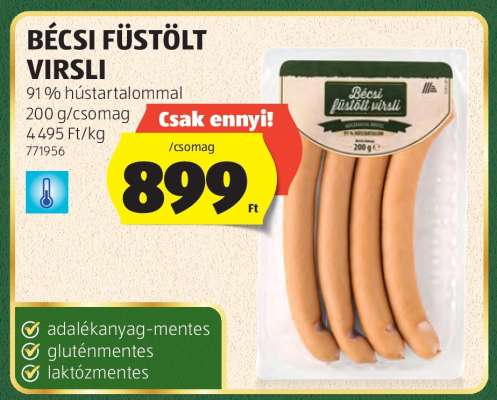 Bécsi Füstölt Virsli