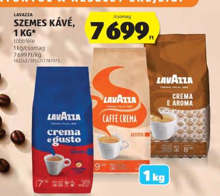 Lavazza Szemes Kávé, 1 kg