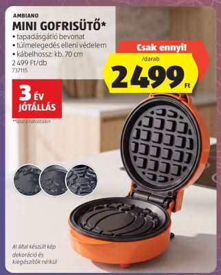 Ambiano Mini Gofrisütő
