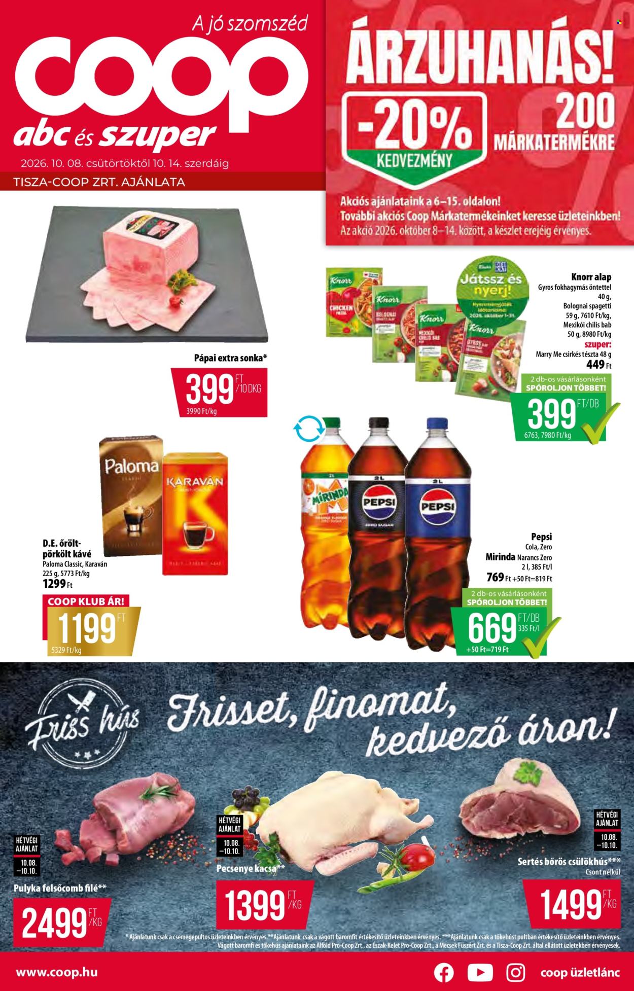 Coop akciós újság érvényes:  - 2026.10.08 - 2026.10.14. 1. oldal Oldal 1
