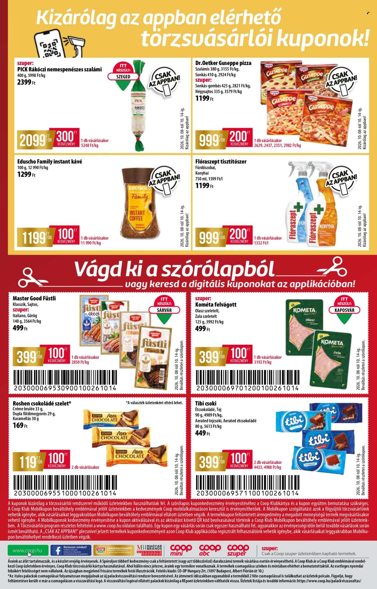 Coop akciós újság érvényes:  - 2026.10.08 - 2026.10.14. 20. oldal Oldal 20