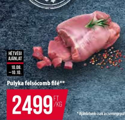 Pulyka felsőcomb filé