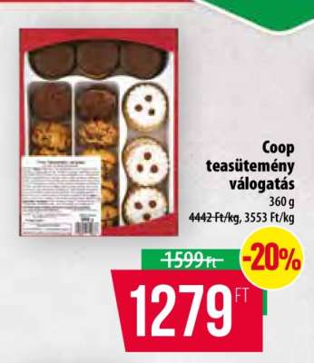 Coop teasütemény válogatás