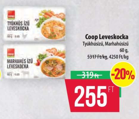 Coop leveskocka