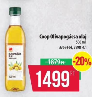 Coop olívapogácsa-olaj