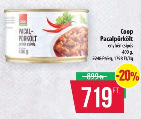 Coop pacalpörkölt