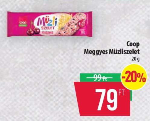 Coop Meggyes Müzliszelet