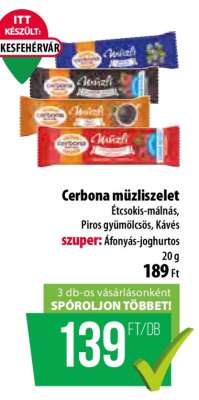 CERBONA Müzliszelet*