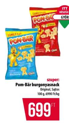 Pom-Bär burgonyasnack