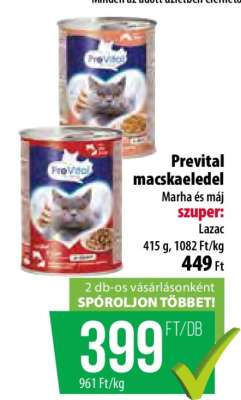 PREVITAL Macskaeledel
