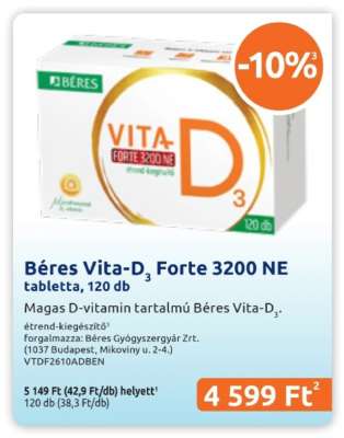 Béres Vita-D₃ Forte 3200 NE