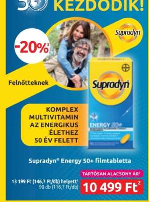 Supradyn® Energy 50+ filmtabletta