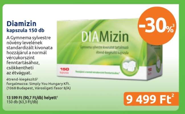 Diamizin kapszula 150 db