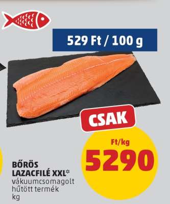 Bőrös Lazacfilé XXL