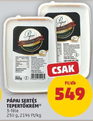 Pápai Sertés Tepertőkrém