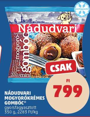 NÁDUDVARI MOGYORÓKRÉMES GOMBÓC