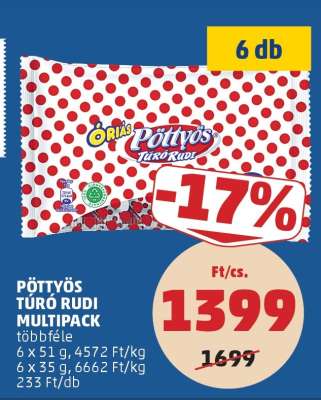 Pöttyös Túró Rudi Multipack